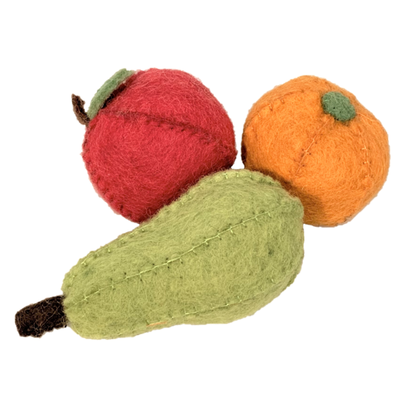 Papoose -Spielzeug Papoose Toys Obst Apfel, Birne, Orange