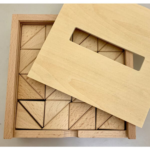 Papoose -Spielzeug Papoose -Spielzeug große Holzdreiecke 24pc