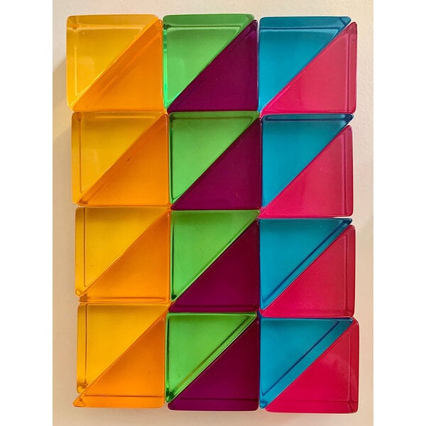 Papoose -Spielzeug Papoose -Spielzeug Lucite große Dreiecke 24PC