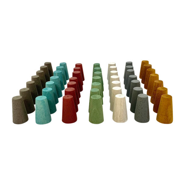 Papoose -Spielzeug Papoose Toys Mini Earth Cones 49pc