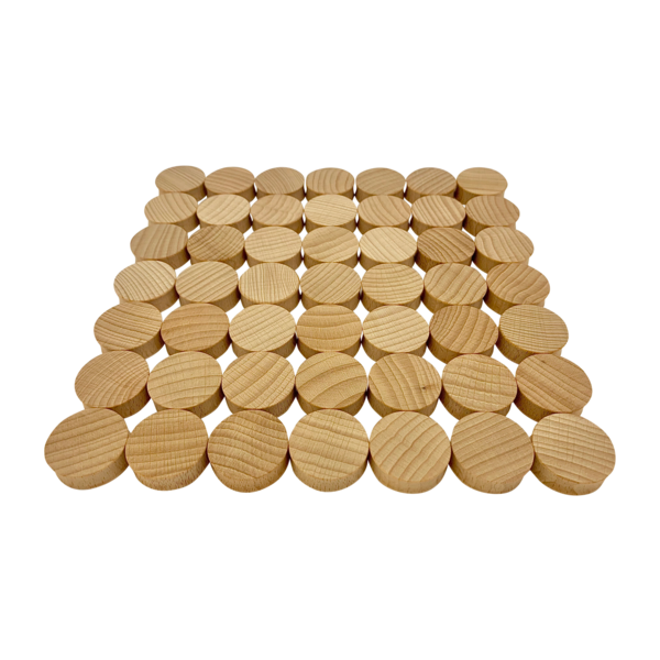 Papoose Toys Papoose Toys Mini Natural Concav 3cm 49pc