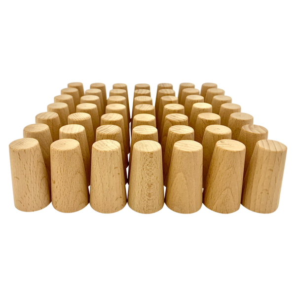 Papoose -Spielzeug Papoose Toys Mini Natural Cones 49pc