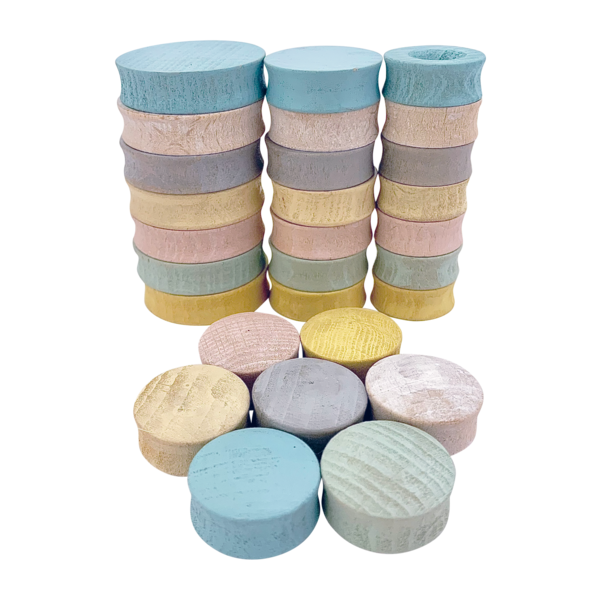 Papoose Toys Papoose Toys Mini Pastellrunden 28pc