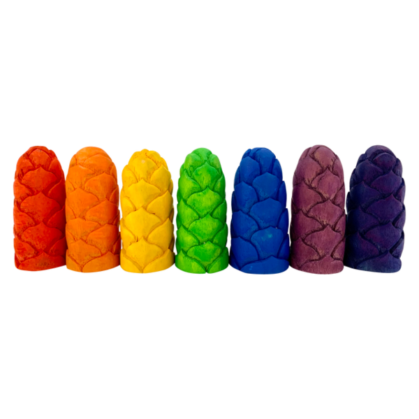 Papoose Toys Papoose Toys Mini Regenbogenblüte Bud LR 7pc