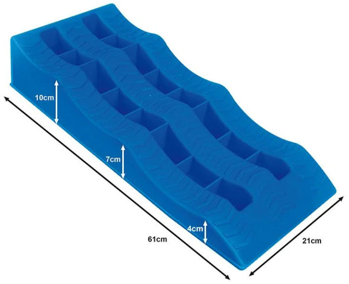 Prophlus -Rampen mit 3 Stufen: 4,7 und 10 cm blau 2 Teile