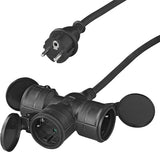 Proplus-Verlängerungskabel schuko 3-fach 10 Meter 3x1,5 mm² Schwarz