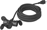 Proplus-Verlängerungskabel schuko 3-fach 20 Meter 3x1,5 mm² Schwarz