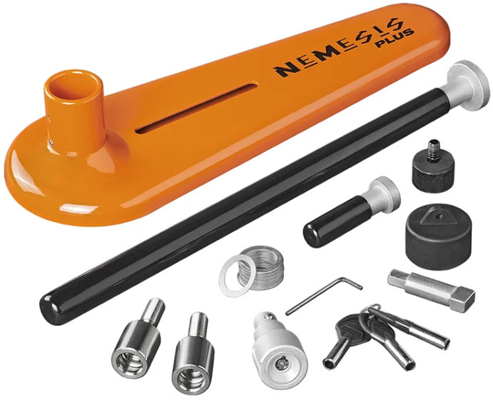 FullStop Nemesis plus Radklemme SCM für Camper Oranje