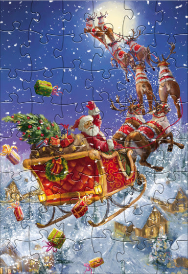 REBO Productions Santa Legpuzzel Junior Carton 48 Stücke
