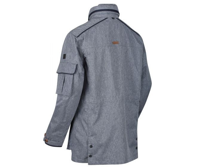 Regatta Elmore wasserdichte Outdoor -Jacke Jeans Blau Größe m