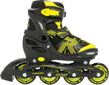 ROCES Inline Skates schicken 3.0 Softboat 82A Schwarze Gelbgröße 26-29