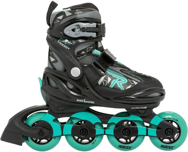 ROCES Moody Tif Inlinkates Black Aqua Größe 36-40