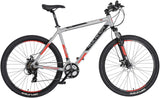 Rucanor Lux 27,5 Zoll 51 cm Männer 21V mechanische Scheibenbremse Silber Rot