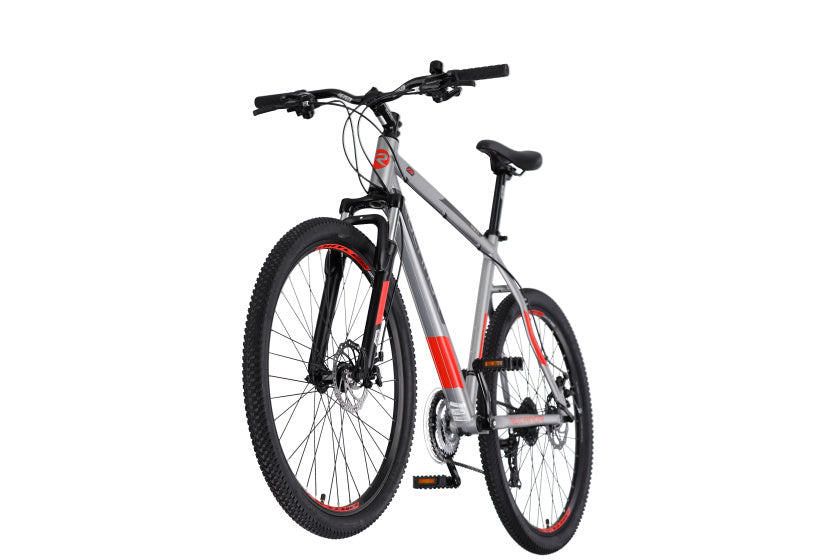 Rucanor Lux 27,5 Zoll 51 cm Männer 21V mechanische Scheibenbremse Silber Rot