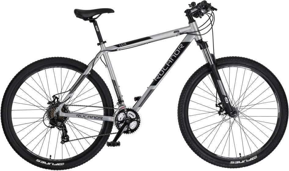 Rucanor Lux 29 Zoll 53 cm Männer 21V mechanische Scheibenbremse Silber Schwarz