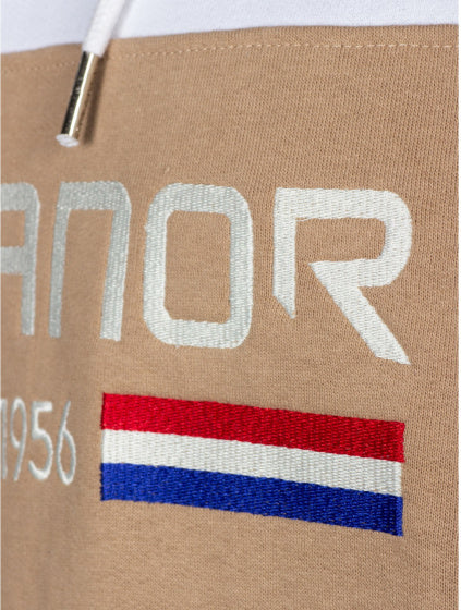 Rucanor Trevor Pullover Hoodie Männer mit Beige Größe xxl