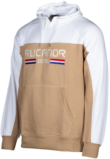 Rucanor Trevor Pullover Hoodie Herren weiße beige Größe l