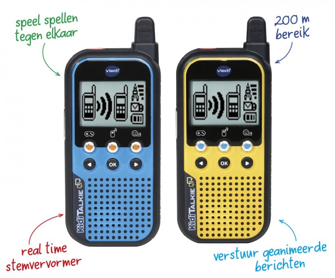 Vtech Walkie Talkie Kiditalkie 27,9 cm blau gelb 2 Stück