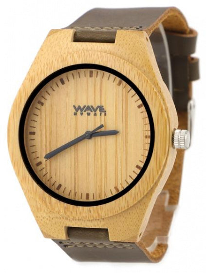 Welle Hawaii Beobachten Sie die Bürgerin Miyota Männer 4,5 cm Bambus Brown