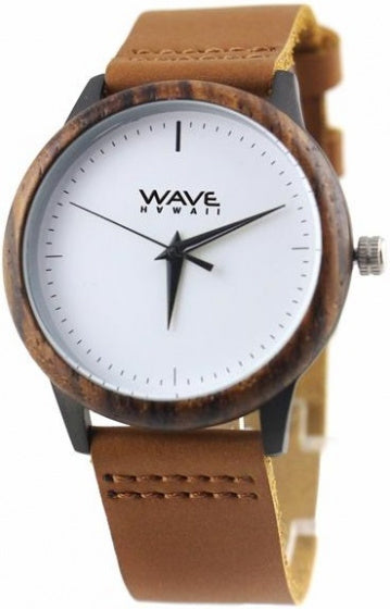 Wave Hawaii beobachten Zebra Damen 4 cm Holzleder braun