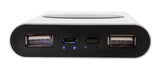 XD Collection Powerbank Wireless 10.000 mAh 12,5 cm Alu Silber