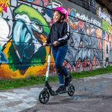 Xootz großer Rollfußbrems -Junior -Weiß schwarz